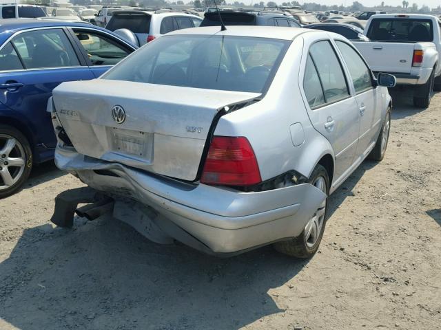 3VWSE69M22M183689 - 2002 VOLKSWAGEN JETTA GLS SILVER photo 4