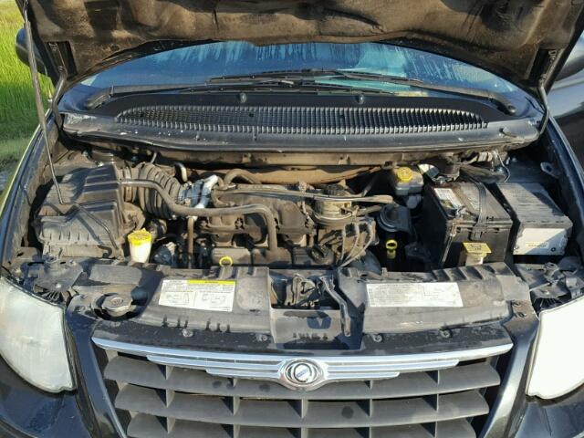 2A4GP54L16R915833 - 2006 CHRYSLER TOWN & COU BLACK photo 7