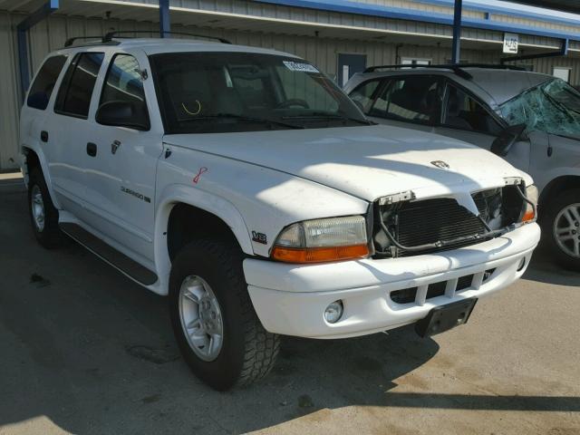 1B4HS28N9YF200308 - 2000 DODGE DURANGO WHITE photo 1