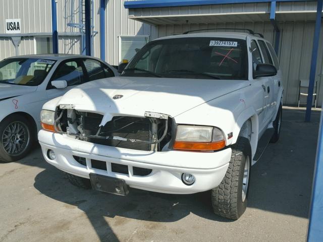 1B4HS28N9YF200308 - 2000 DODGE DURANGO WHITE photo 2