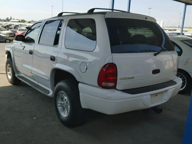 1B4HS28N9YF200308 - 2000 DODGE DURANGO WHITE photo 3