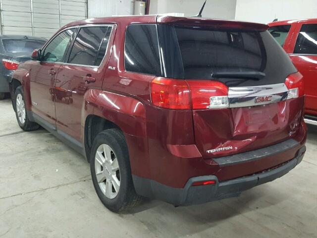 2CTALBEW7A6374235 - 2010 GMC TERRAIN MAROON photo 3