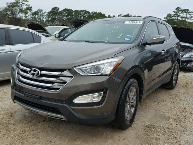 5XYZU3LB3DG113676 - 2013 HYUNDAI SANTA FE S GRAY photo 2