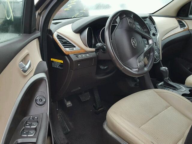 5XYZU3LB3DG113676 - 2013 HYUNDAI SANTA FE S GRAY photo 9