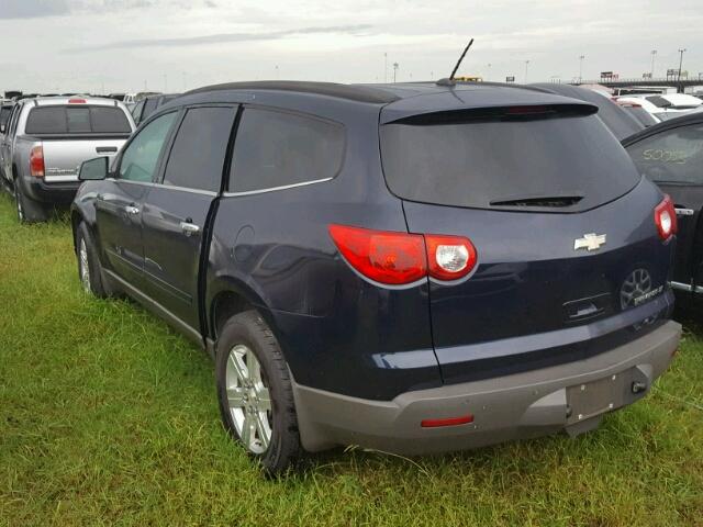 1GNKRGED6CJ254501 - 2012 CHEVROLET TRAVERSE BLUE photo 3