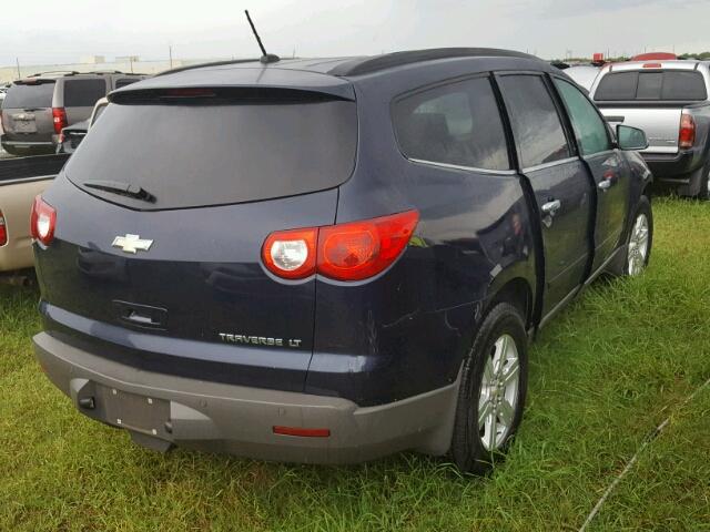 1GNKRGED6CJ254501 - 2012 CHEVROLET TRAVERSE BLUE photo 4