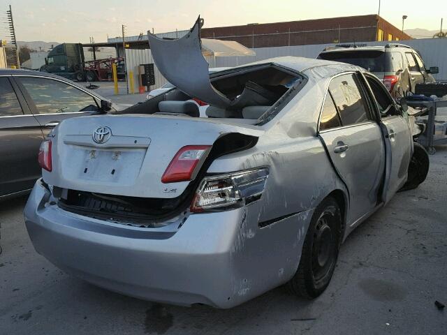 4T1BE46K27U666821 - 2007 TOYOTA CAMRY NEW SILVER photo 4