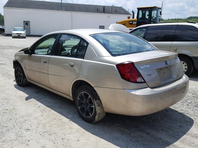 1G8AJ52F64Z169144 - 2004 SATURN ION LEVEL TAN photo 3