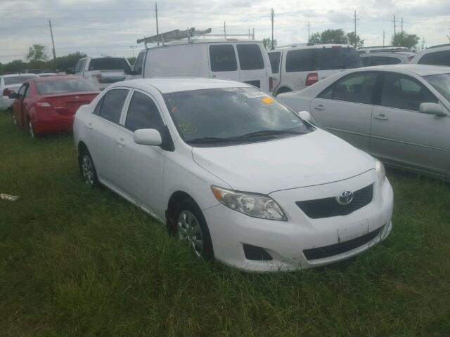 1NXBU40E09Z165256 - 2009 TOYOTA COROLLA BA WHITE photo 1