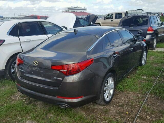 5XXGN4A75DG211430 - 2013 KIA OPTIMA GRAY photo 4