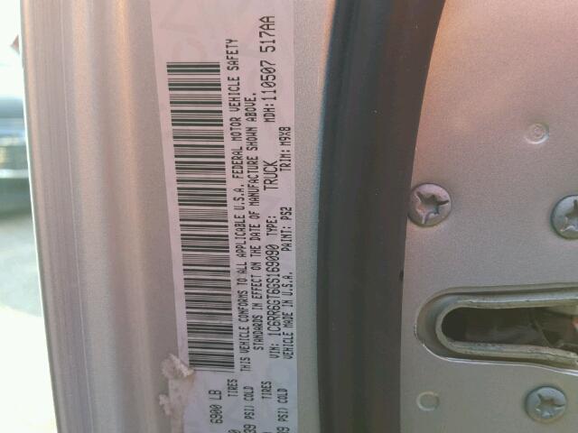 1C6RR6GT6GS169090 - 2016 RAM 1500 SLT Gümüş foto 10