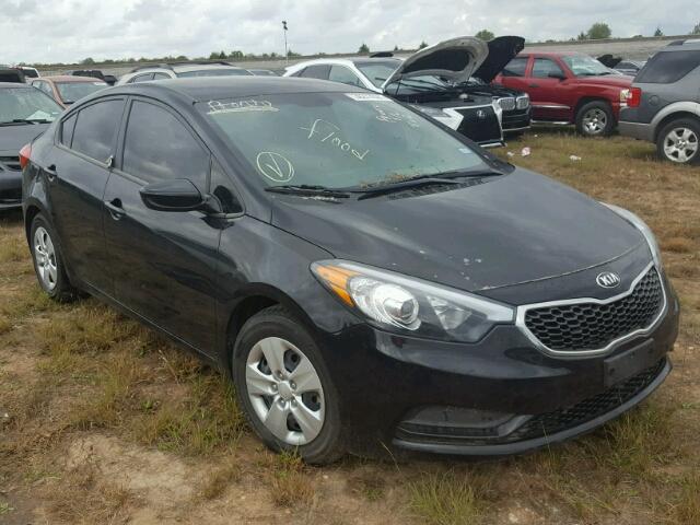 KNAFK4A65G5606676 - 2016 KIA FORTE LX BLACK photo 1