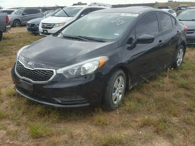 KNAFK4A65G5606676 - 2016 KIA FORTE LX BLACK photo 2