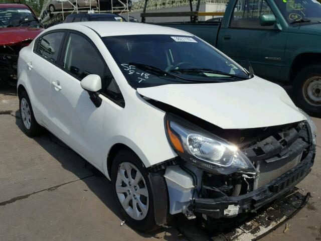 KNADM4A36F6507168 - 2015 KIA RIO LX WHITE photo 1