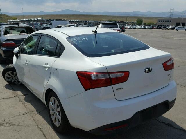 KNADM4A36F6507168 - 2015 KIA RIO LX Սպիտակ լուսանկար 3
