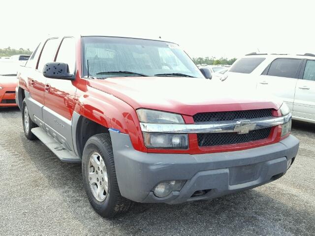 3GNEC13T02G128687 - 2002 CHEVROLET AVALANCHE RED photo 1