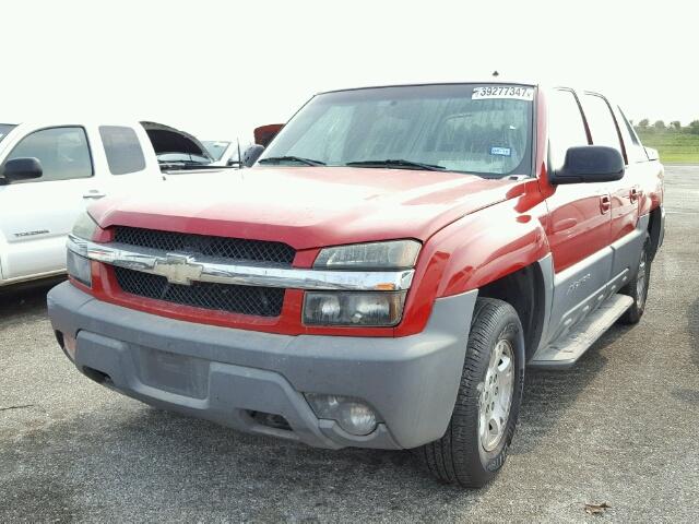 3GNEC13T02G128687 - 2002 CHEVROLET AVALANCHE RED photo 2