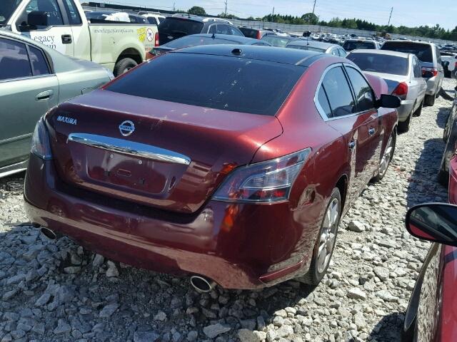 1N4AA5AP1DC827042 - 2013 NISSAN MAXIMA S BURGUNDY photo 4