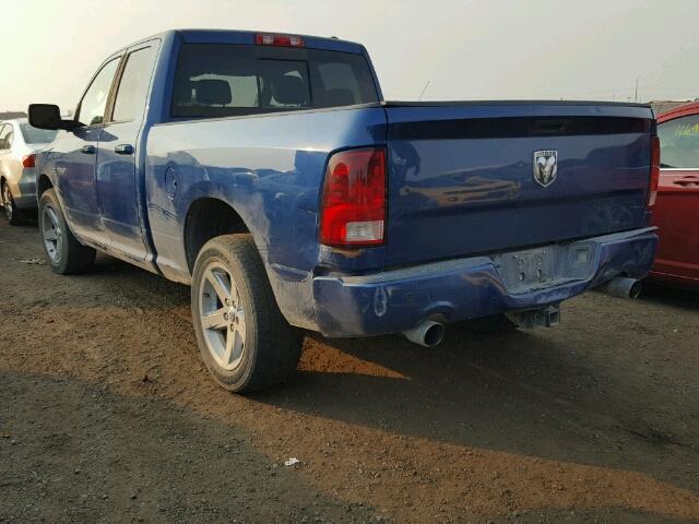 1D7RV1GT0AS241034 - 2010 DODGE RAM 1500 BLUE photo 3