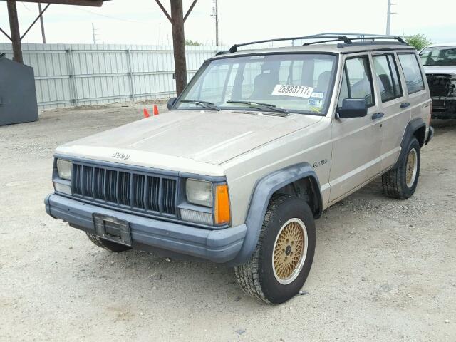 1J4FT28S0SL520732 - 1995 JEEP CHEROKEE S TAN photo 2