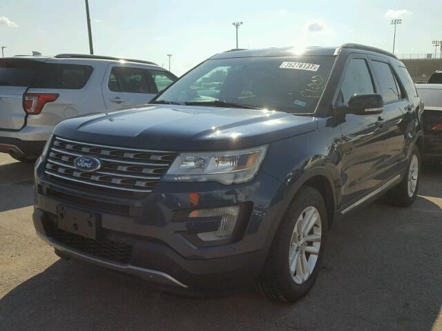 1FM5K7DH6GGD01619 - 2016 FORD EXPLORER BLUE photo 2