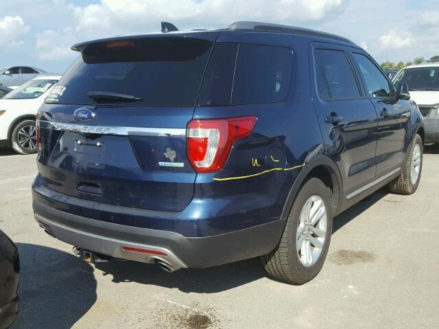 1FM5K7DH6GGD01619 - 2016 FORD EXPLORER BLUE photo 4