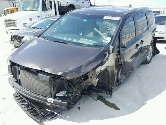 KNDMB5C1XF6049760 - 2015 KIA SEDONA LX BROWN photo 2