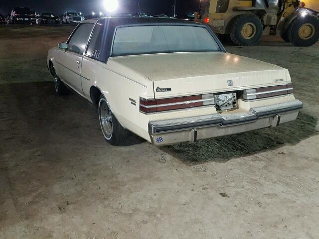 1G4AM47A4EH557819 - 1984 BUICK REGAL 奶油色 照片 3