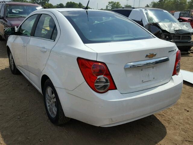 1G1JC5SH4E4160130 - 2014 CHEVROLET SONIC LT WHITE photo 3