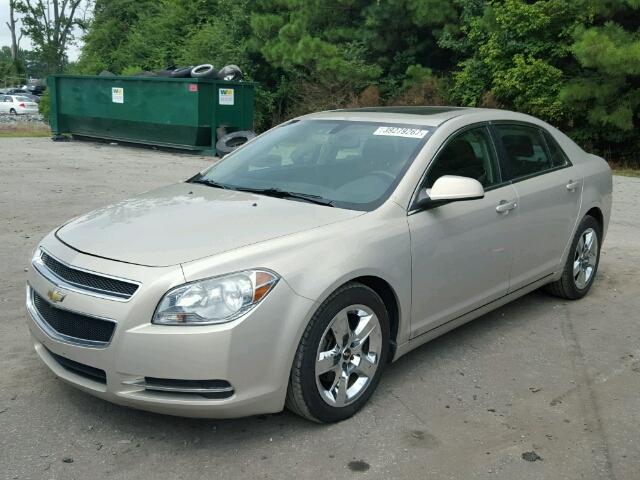 1G1ZH57B494184555 - 2009 CHEVROLET MALIBU 1LT CREAM photo 2