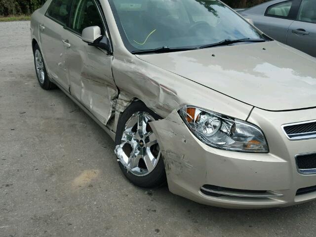 1G1ZH57B494184555 - 2009 CHEVROLET MALIBU 1LT CREAM photo 9