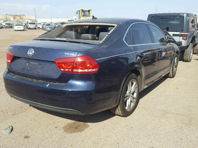 1VWBT7A36EC040023 - 2014 VOLKSWAGEN PASSAT BLUE photo 4