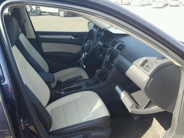1VWBT7A36EC040023 - 2014 VOLKSWAGEN PASSAT BLUE photo 5