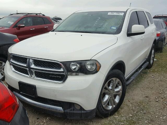 1D4RD2GG0BC720428 - 2011 DODGE DURANGO EX WHITE photo 2