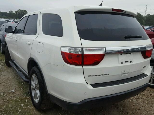 1D4RD2GG0BC720428 - 2011 DODGE DURANGO EX WHITE photo 3