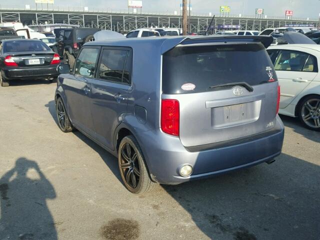 JTLKE50E691076935 - 2009 SCION XB BLUE photo 3