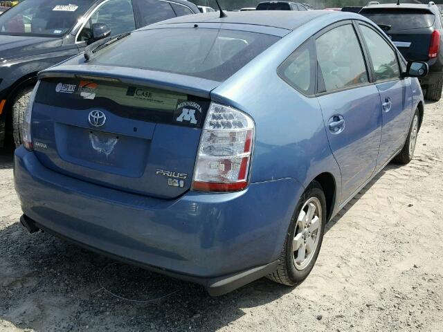 JTDKB20U367507993 - 2006 TOYOTA PRIUS BLUE photo 4