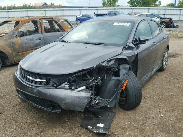 1C3CCCBB5FN727817 - 2015 CHRYSLER 200 S GRAY photo 2