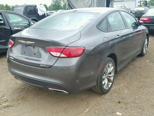 1C3CCCBB5FN727817 - 2015 CHRYSLER 200 S GRAY photo 4