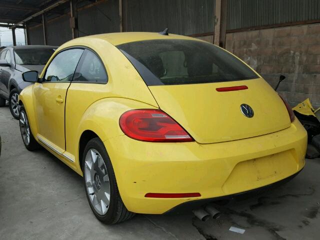 3VWJP7AT3CM603055 - 2012 VOLKSWAGEN BEETLE YELLOW photo 3