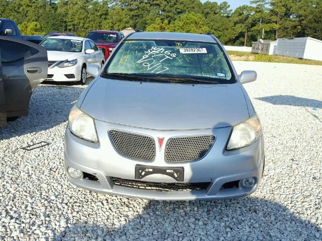 5Y2SL63855Z407058 - 2005 PONTIAC VIBE SILVER photo 9