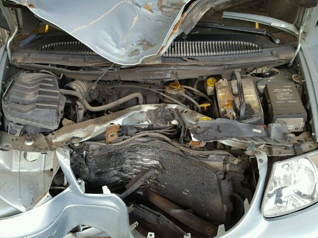 2C8GP64L62R595865 - 2002 CHRYSLER TOWN & COU BLUE photo 7