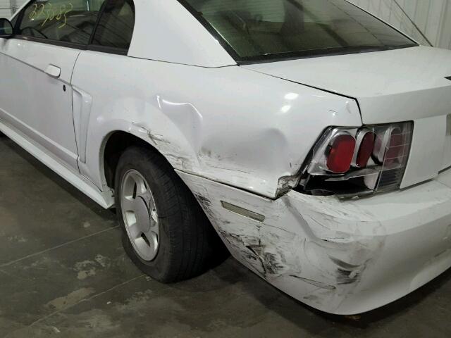 1FAFP40441F127130 - 2001 FORD MUSTANG WHITE photo 9