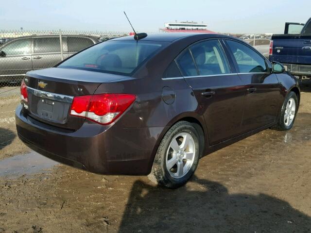 1G1PC5SBXF7118793 - 2015 CHEVROLET CRUZE LT BROWN photo 4