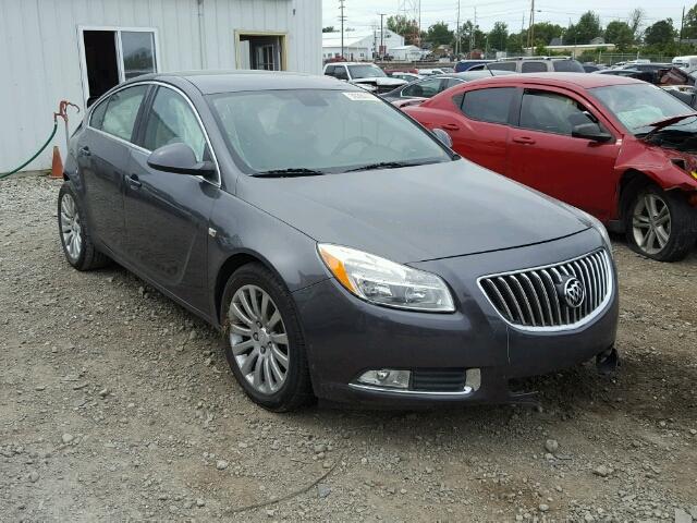 W04GN5EC5B1007307 - 2011 BUICK REGAL CXL GRAY photo 1