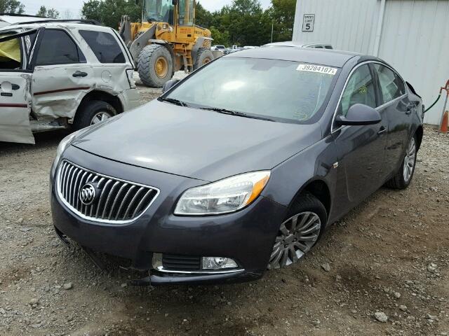 W04GN5EC5B1007307 - 2011 BUICK REGAL CXL GRAY photo 2