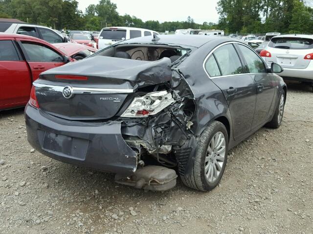 W04GN5EC5B1007307 - 2011 BUICK REGAL CXL GRAY photo 4