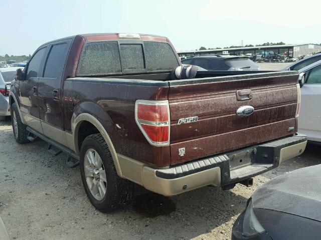 1FTFW1CV7AFA03109 - 2010 FORD F150 SUPER RED photo 3