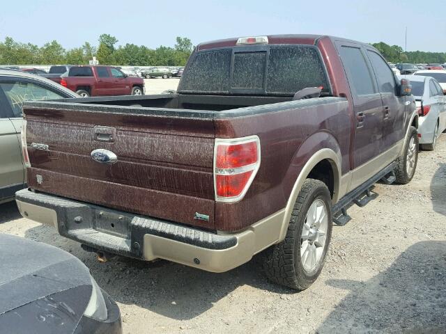 1FTFW1CV7AFA03109 - 2010 FORD F150 SUPER RED photo 4