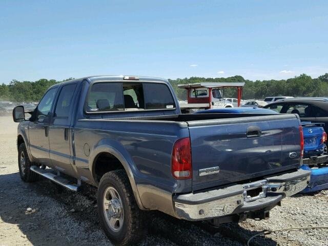 1FTSW21597EA22461 - 2007 FORD F250 SUPER BLUE photo 3